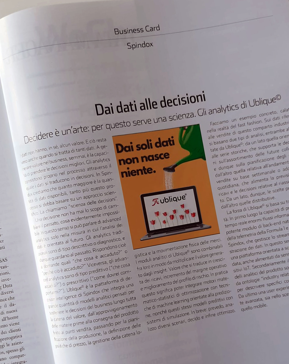 Dai dati alle decisioni | Data Manager